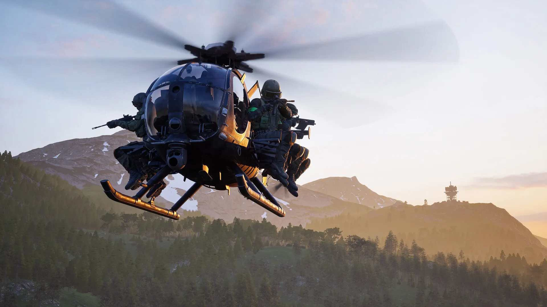 Official WARDOGS screenshot: soldiers moving through open ground.